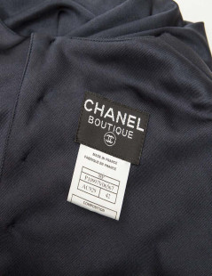 Robe longue CHANEL T42 manches américaines