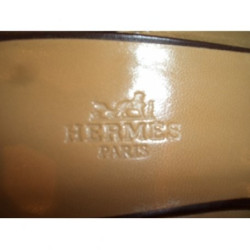 Mules cuir marron HERMÈS