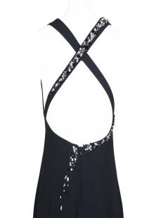 Robe du soir   t 42 Scherrer  crêpe noire