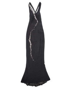 Robe du soir   t 42 Scherrer  crêpe noire