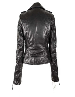 BALENCIAGA Biker black leather jacket