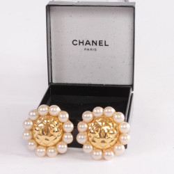 Earrings clips CHANEL Couture Matelassees