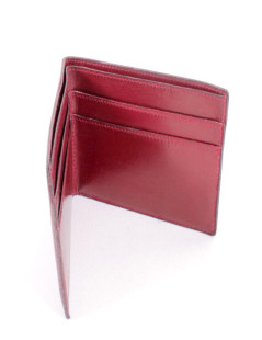 Porte-cartes HERMES en cuir box rouge H