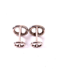 Cufflinks silver massive HERMES