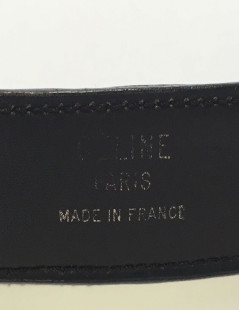 Belt CÉLINE vintage dark brown alligator