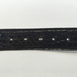 Belt CÉLINE vintage dark brown alligator