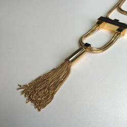 YVES SAINT LAURENT necklace gold metal