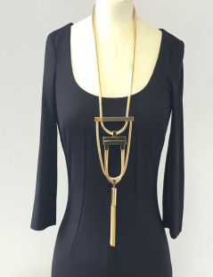 YVES SAINT LAURENT necklace gold metal