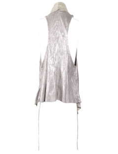 Drôme t M silver lame leather vest