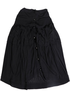 Skirt YVES SAINT LAURENT black silk chiffon