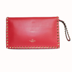 Pochette  rockstud VALENTINO rouge