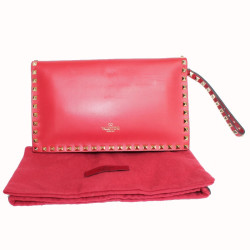 Pochette  rockstud VALENTINO rouge