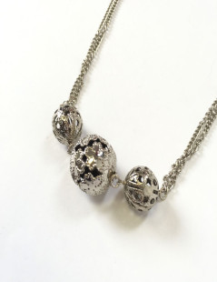 MARGUERITE of VALOIS 'Sphère' necklace in silver