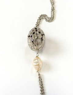 MARGUERITE of VALOIS 'Sphère' necklace in silver