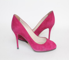 PRADA T37, 5 purple suede pumps