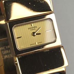 Latch HERMES enamel bracelet watch