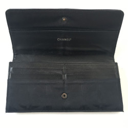 Set of leather CHANEL black fabric