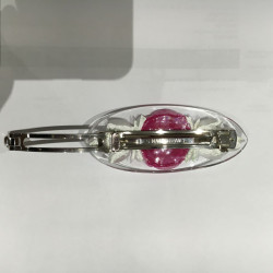 Barrette à cheveux CHANEL camélia rose