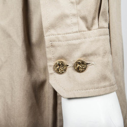 Robe CHANEL vintage beige et marron