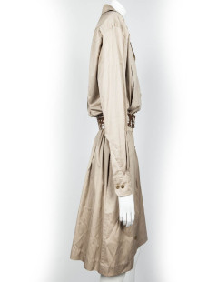 Robe CHANEL vintage beige et marron t 38