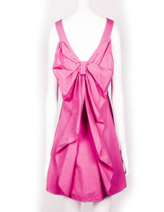 Dress VALENTINO cotton fushia