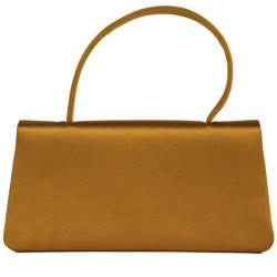 Mini sac CHRISTIAN DIOR en satin de soie jaune