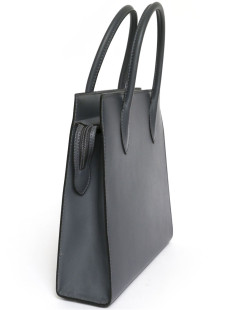 ALAIA smooth leather bag grey elephant