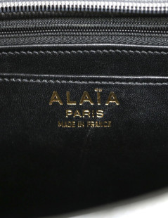 ALAIA smooth leather bag grey elephant