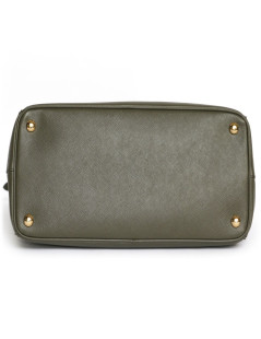 'Soffiano' Green Khaki leather PRADA bag