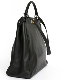 Peekaboo FENDI black lambskin bag