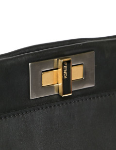 Peekaboo FENDI black lambskin bag