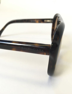 Lunettes de soleil BALENCIAGA en acétate marron