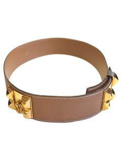 Belt Medoro CDC HERMES t 72 glossy brown leather