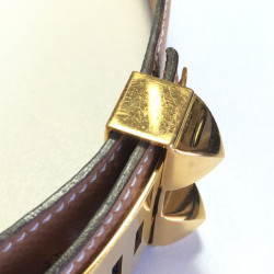 xxx Ceinture Médor CDC HERMES t 72 en cuir marron glacé 