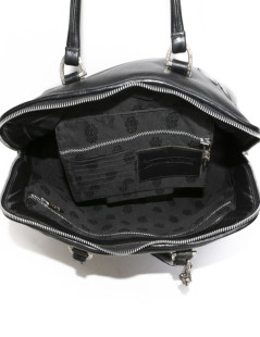 CHROME HEARTS black leather bag