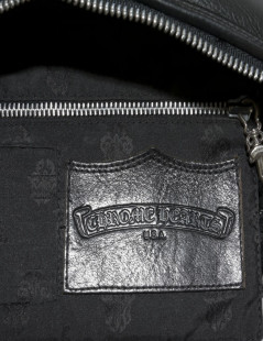 CHROME HEARTS black leather bag