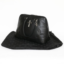 Sac CHROME HEARTS cuir noir