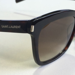 Lunettes de soleil SAINT LAURENT Homme en plastique marron