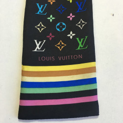 Twilly LOUIS VUITTON en soie noire