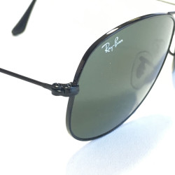 Lunettes de soleil RAY-BAN aviateur en métal noir