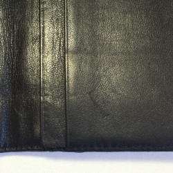 Portefeuille CHANEL Vintage en cuir matelassé noir