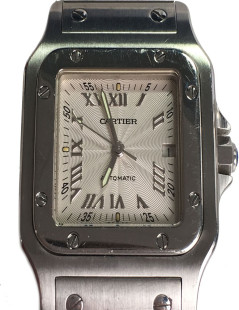 TROUVER PRIX  Montre "Santos" CARTIER automatic en acier