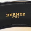 Bracelet HERMES large optique en émail surteint motif chaine d'ancre