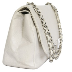 CHANEL 2.55 double flap bag in cream leather