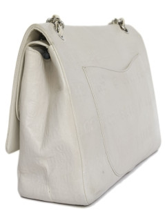 CHANEL 2.55 double flap bag in cream leather