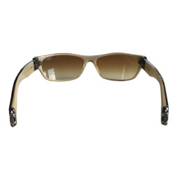 Lunettes de soleil CHROME HEARTS en plexi marron et beige