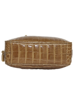 Mini sac plume PRADA en croco blond