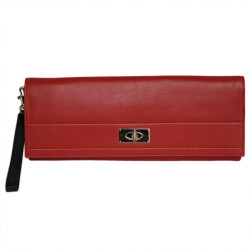 GIVENCHY red leather pouch