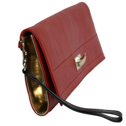 GIVENCHY red leather pouch