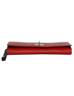 GIVENCHY red leather pouch